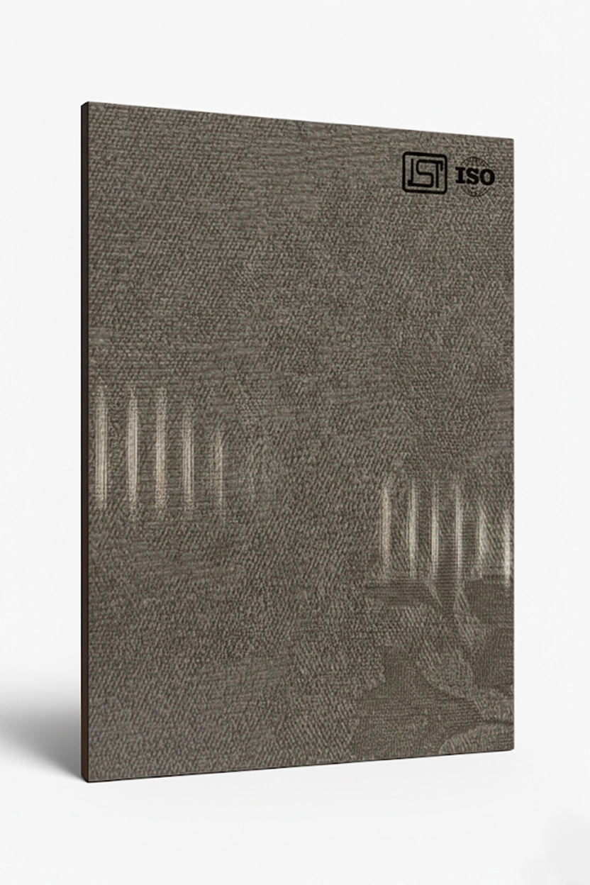 1021 BB | Blossom Grey, Taupe Grey Matte Finish Fabric Decorative Laminate