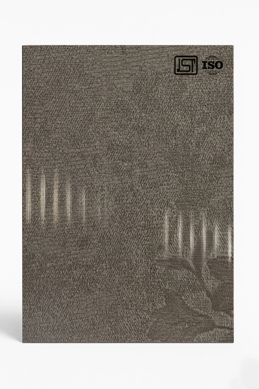1021 BB | Blossom Grey, Taupe Grey Matte Finish Fabric Decorative Laminate - Image 2