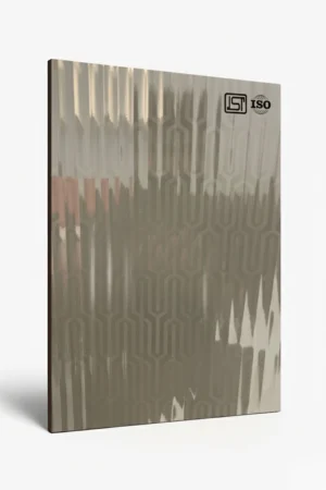 1041 FS | Opal Morph, Metallic Beige High Gloss Finish Fluted Decorative Laminate