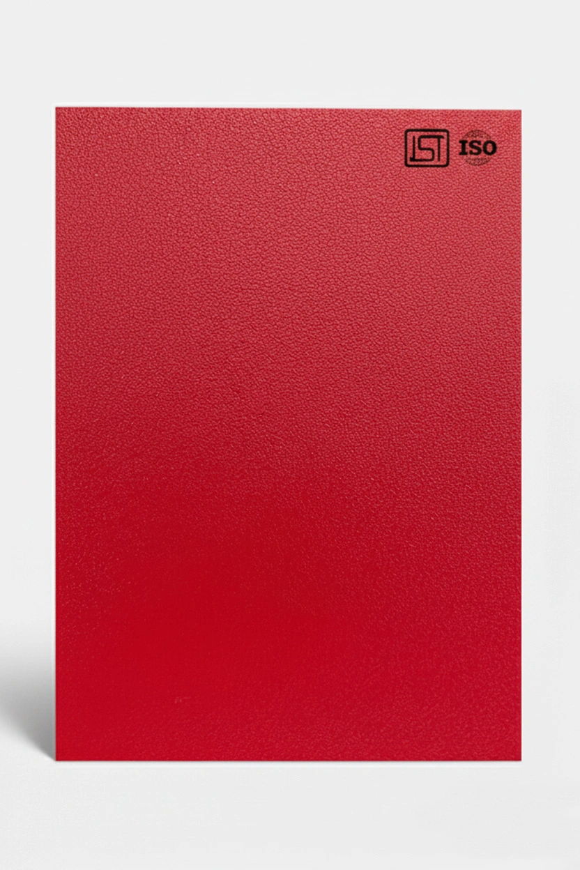 1155 SSS | Coral Red, Vibrant Crimson Red Matte Finish Shimmer Decorative Laminate - Image 2