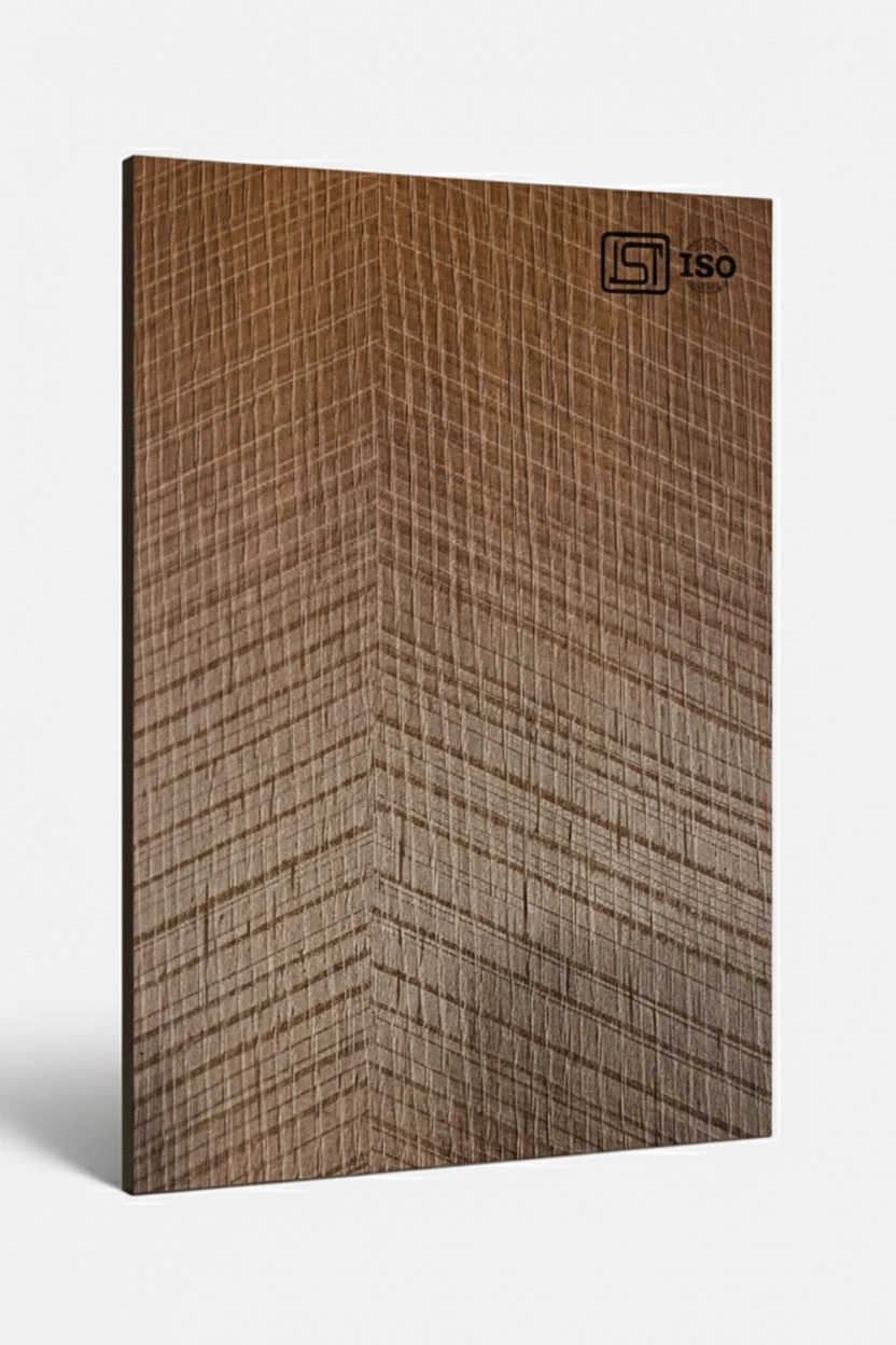 1204 VB | Strand Weft, Walnut Brown Matte Finish Wooden Decorative Laminate