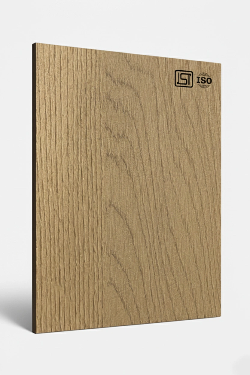 1250 TB | Radiant Flow, Light Oak Matte Finish Wooden Decorative Laminate