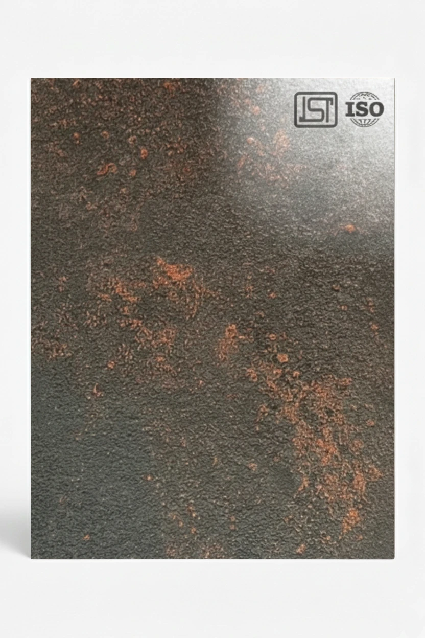 1006 SG | Dark-Ice, Charcoal Rust High Gloss finish Rustic Decorative Laminate - Image 2