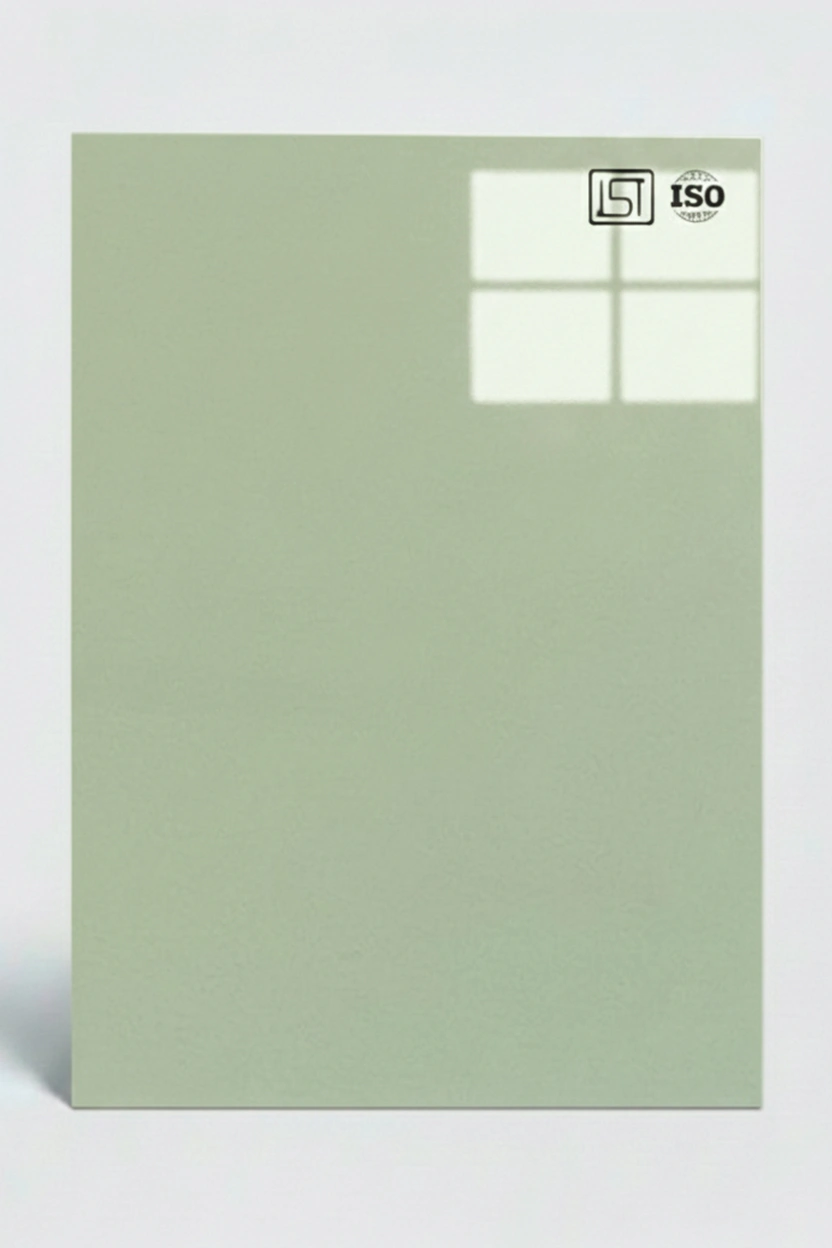 1011 | Tea Green, Frosted Green High Gloss Decorative Acrylic Laminate - Image 2