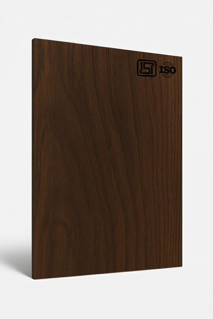 1023 RC | Wooden Bar, Walnut Brown Matte Finish Wooden Decorative Laminate