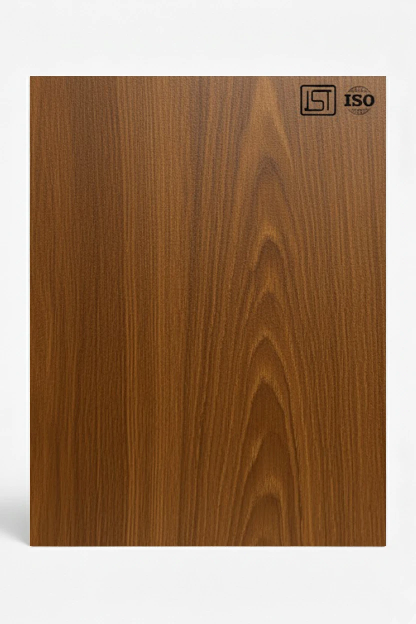 1023 SG | Wooden Bar, Walnut Brown High Gloss Finish Wooden Decorative Laminate - Image 2