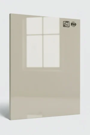 1023 | Whisper Grey, Off-White High Gloss Finish Solid Color Decorative Acrylic Laminate