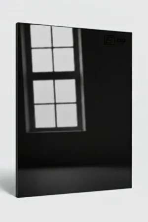 1026 | Carbon Grey, Deep Carbon Grey High Gloss Finish Solid Color Decorative Acrylic Laminate