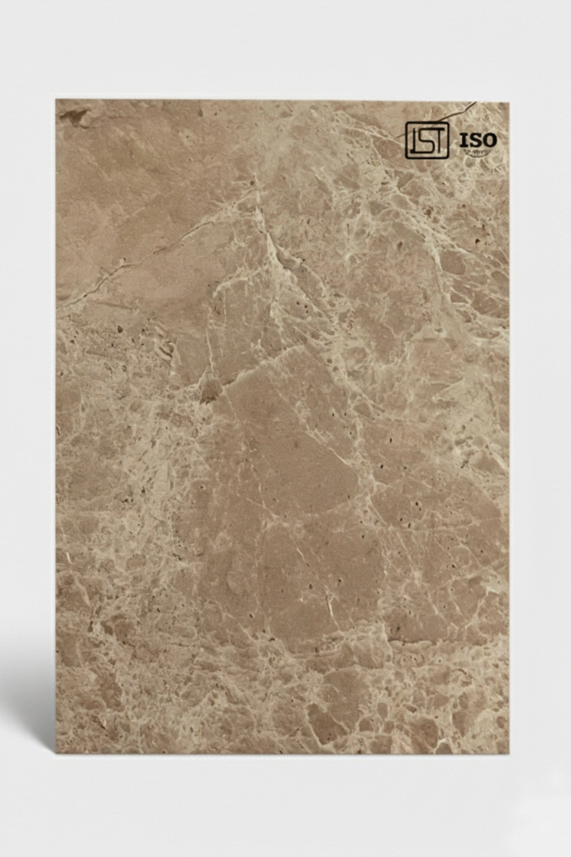 1045 SM | Soft Glint, Beige Silky Matte Finish Decorative Marble Laminate - Image 2