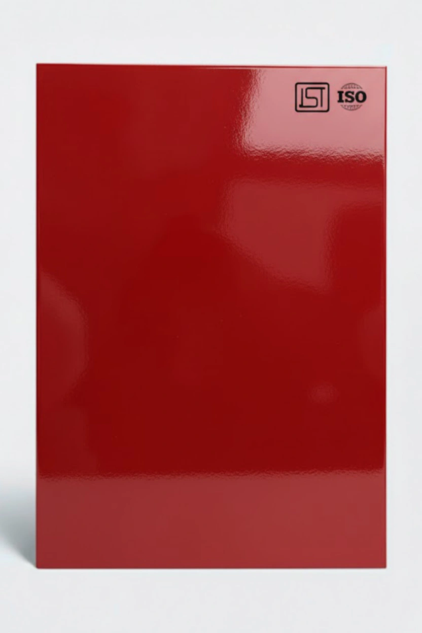 109 SG | Blood Red, Crimson Red High Gloss Finish Solid Color Decorative Laminate - Image 2