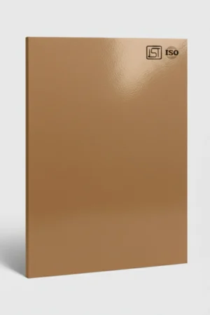 1103 SG | Sandy Beige, Camel Brown Smooth Textured High Gloss Finish Decorative Laminate
