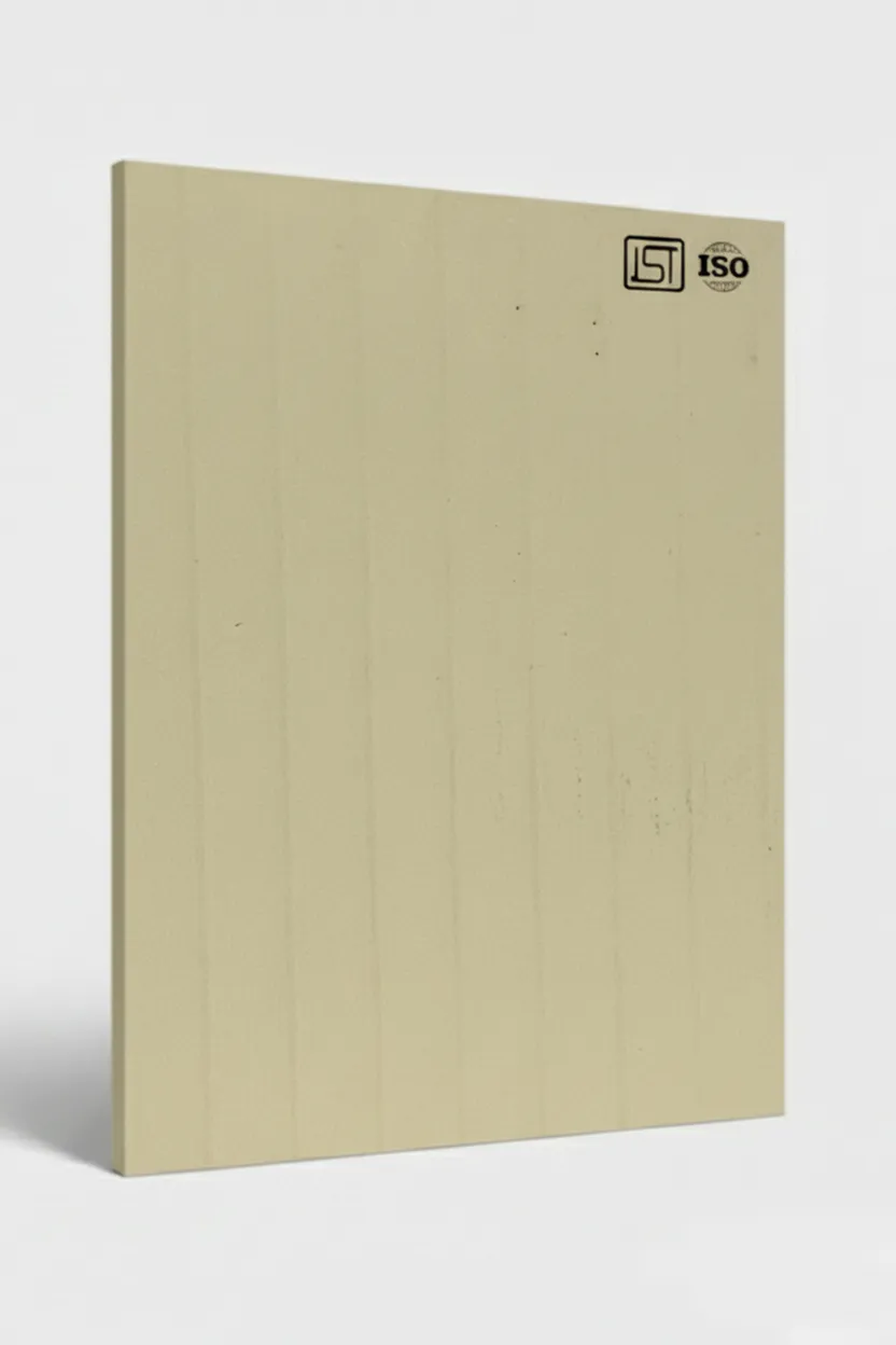 1112 EF | Ivory, Buttermilk Cream Matte Finish Fluted Decorative Laminate