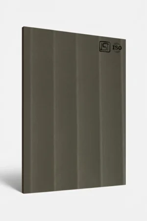 1113 EF | Slate Grey, Concrete Grey Matte Finish Fluted Decorative Laminate
