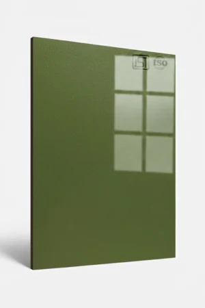1114 SG | Muted Green, Olive Green Glossy High Gloss Finish Decorative Laminate