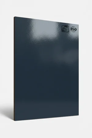 1118 SG | Steel Blue, Charcoal Blue Smooth Textured High Gloss Finish Decorative Laminate