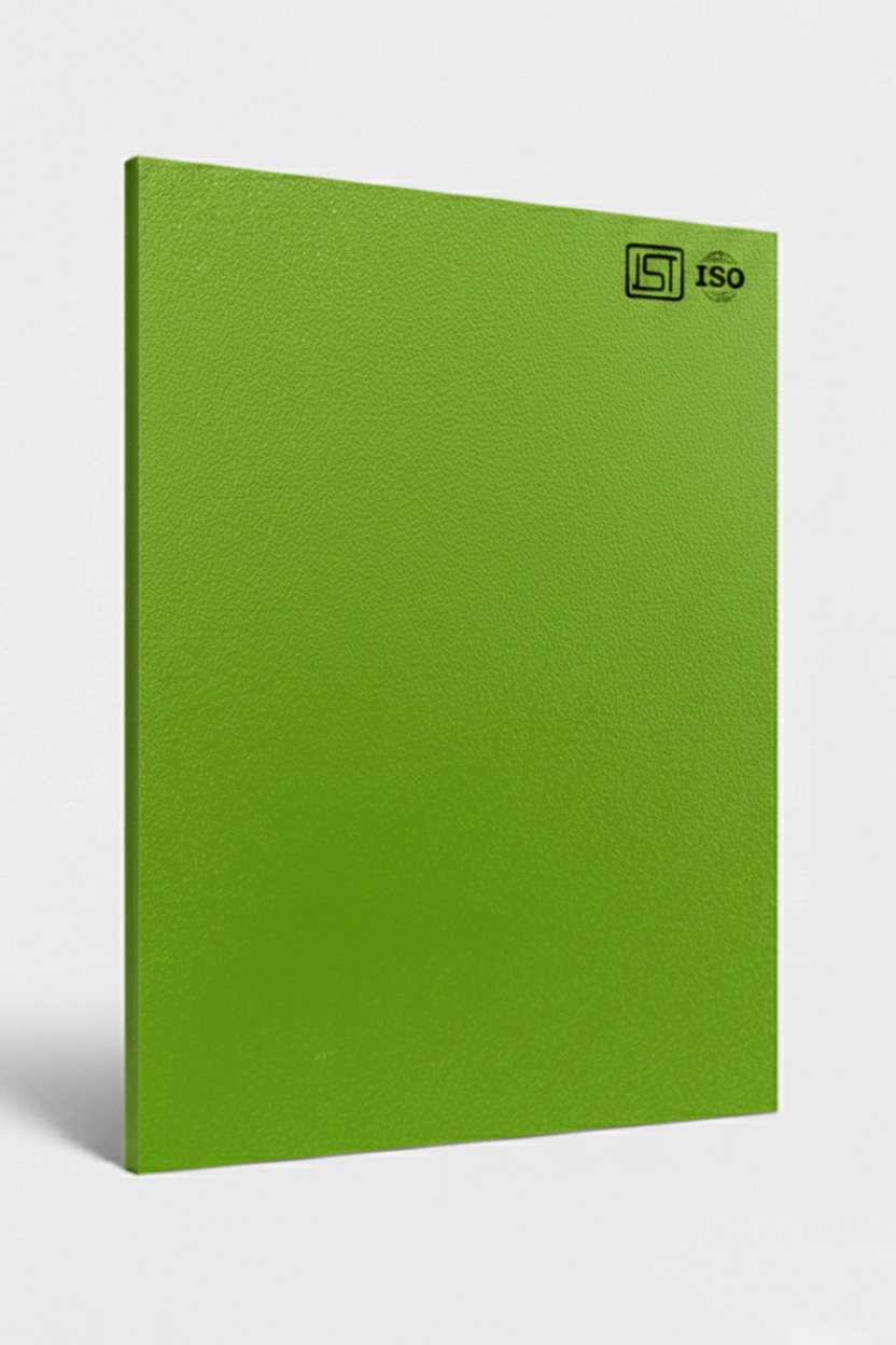 1119 SF | Florescent Green, Bright Lime Green Suede Finish Decorative Laminate