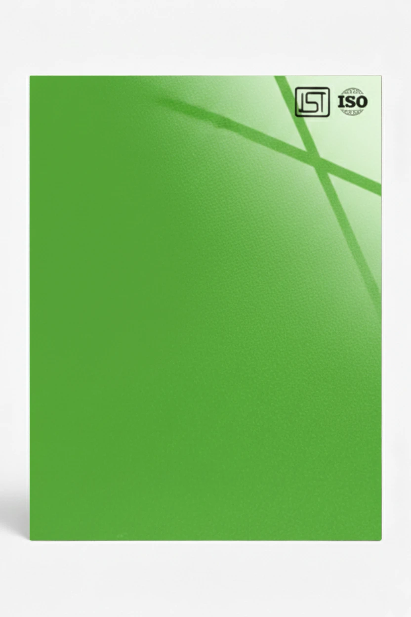 1119 SG | Florescent Green, Bright Lime High Gloss Finish Decorative Laminate - Image 2