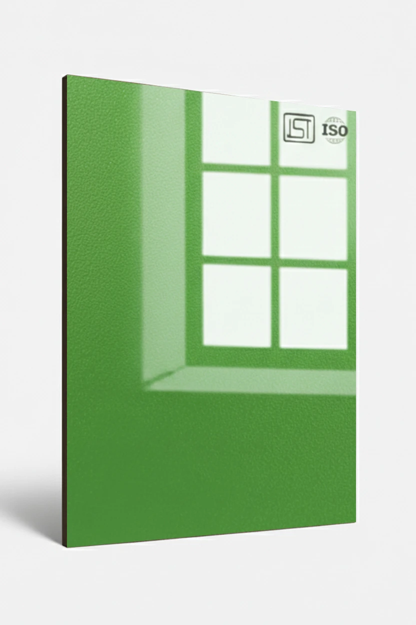 1119 SG | Florescent Green, Bright Lime High Gloss Finish Decorative Laminate