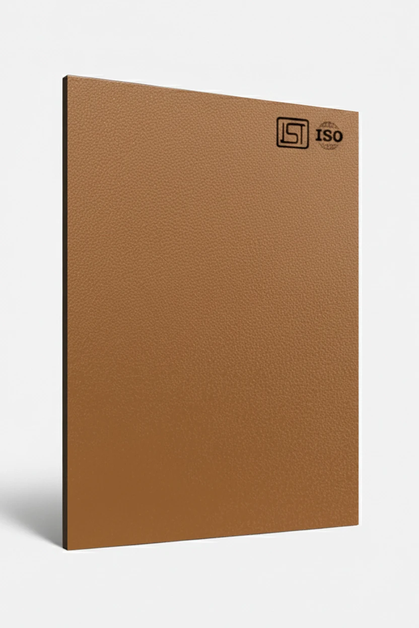 1121 SM | Orange, Burnt Caramel Smooth Textured Silky Matte Finish Decorative Laminate