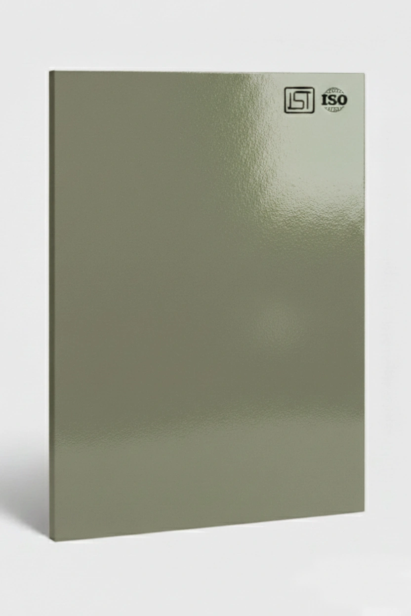 1126 SG | Ash Grey, Beige Grey Smooth Textured Glossy Finish Decorative Laminate