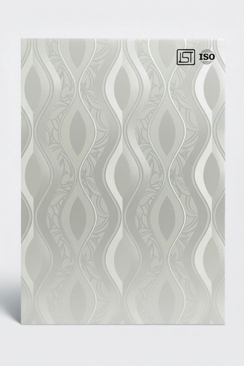 115 BS | Frosty White, Pearl White Subtle High Gloss Finish Wooden Decorative Laminate - Image 2