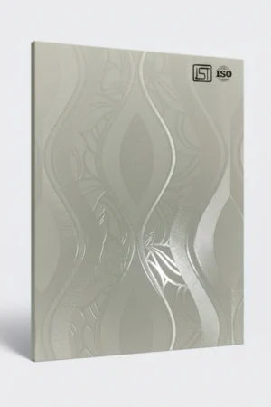 115 BS | Frosty White, Pearl White Subtle High Gloss Finish Wooden Decorative Laminate