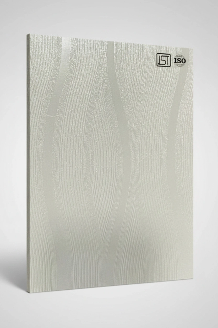 115 CR | Frosty White, Pearl White Silky Matte Finish Wooden Decorative Laminate Sheet