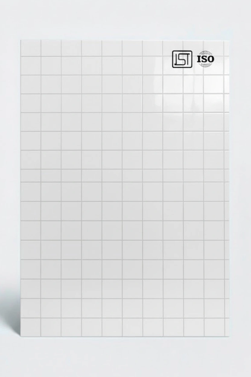 115 SS | Frosty White, Pearl White, Shiny Matte Finish Patterned Wooden Decorative Laminate - Image 2