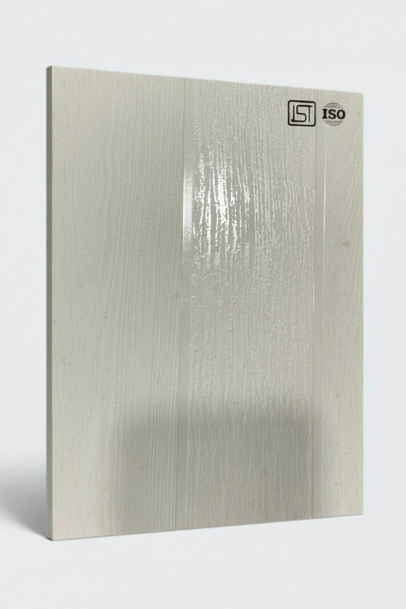 115 VSW | Frosty White, Pearl White Subtle Silky Matte Finish Wooden Decorative Laminate