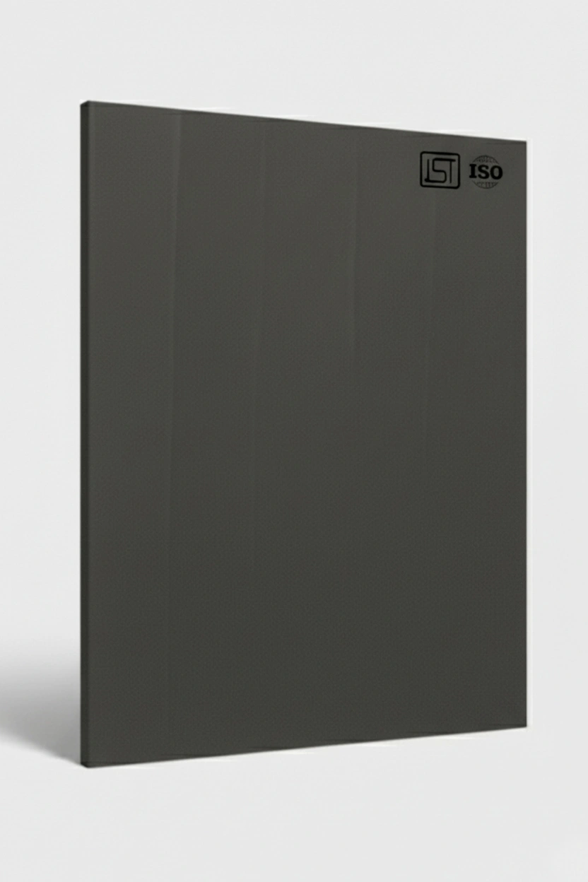 1176 EF | Dark Grey, Dark Grey Matte Finish Fluted Decorative Laminate