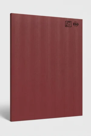 120 ZS | Poppy, Maroon Matte Finish Fluted Decorative Laminate