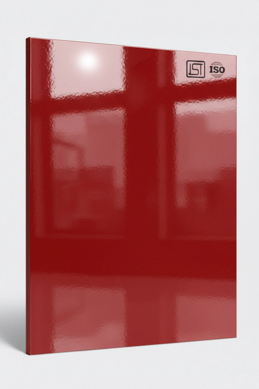 122 SG | Almond Pink, Fluroscent Pink High Gloss Finish Solid Color Decorative Laminate