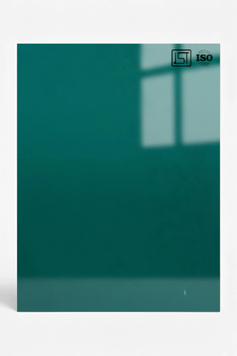 124 SG | Royal Green, Aqua Green High Gloss Finish Solid Color Decorative Laminate - Image 2