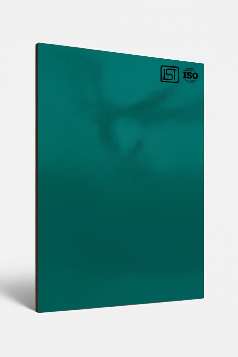 124 SG | Royal Green, Aqua Green High Gloss Finish Solid Color Decorative Laminate