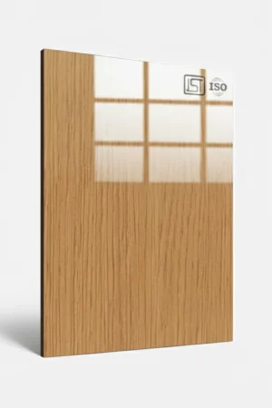 1250 SG | Radiant Flow, Light Oak Beige High Gloss Finish Wooden Decorative Laminate
