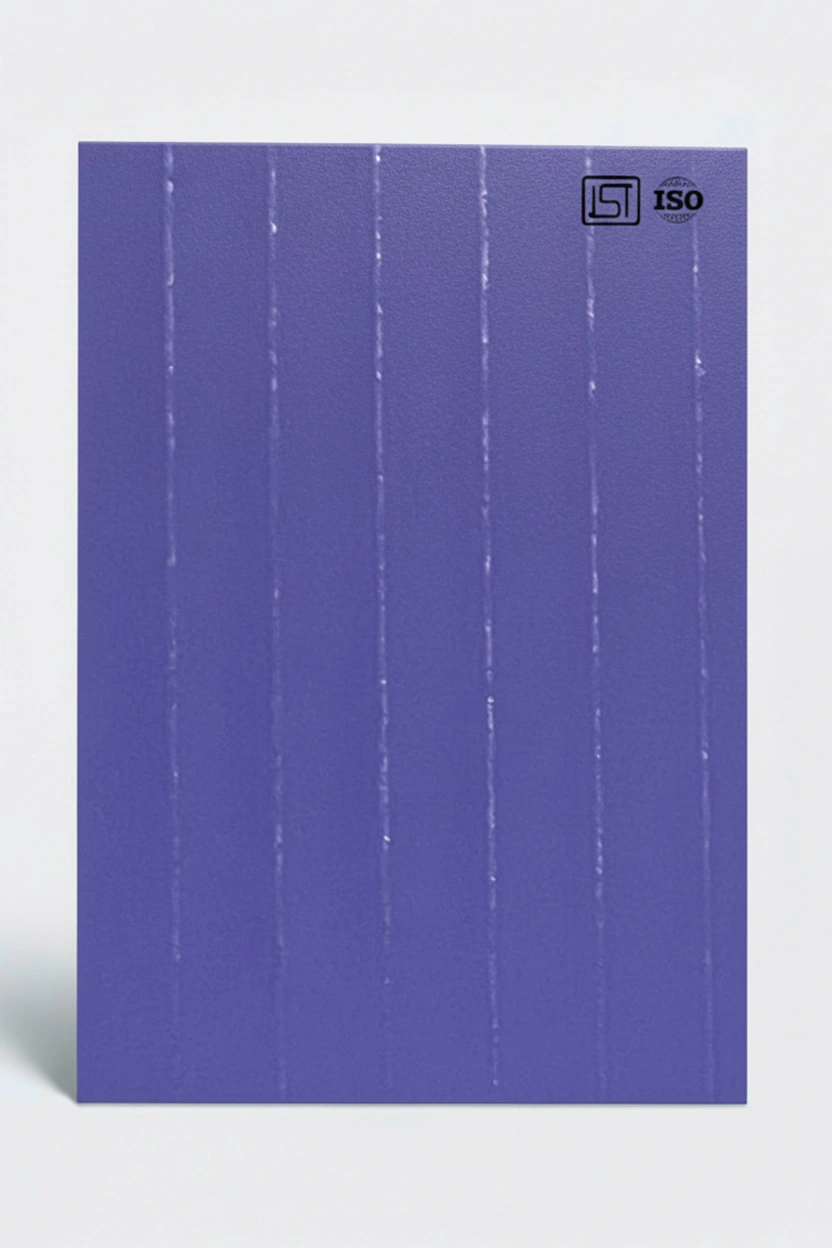 126 ZS | Purple, Purple Matte Finish Fluted Decorative Laminate - Image 2