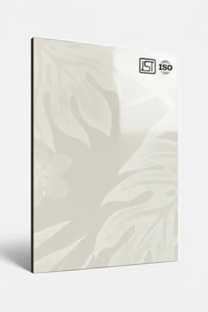 1274 SG| Frost Fern, Champagne Beige Glossy Finish Smooth Decorative High Gloss Laminate