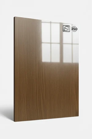 1302 SG | Timber Top, Walnut Brown High Gloss Finish Wooden Decorative Laminate