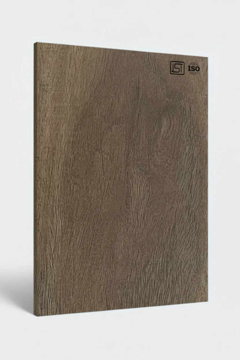 1303 SF | Authentic Hout, Weathered Walnut Suede Finish Wooden Decorative Laminate Sheet