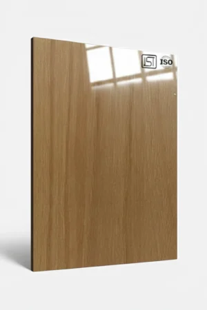 1314 SG | Subtle Teak, Warm Walnut Brown High Gloss Finish Wooden Decorative Laminate