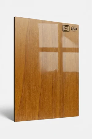 1318 SG | Deluxe Brown, Classic Teak Brown High Gloss Finish Wooden Decorative Laminate