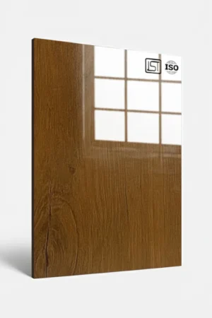 1322 SG | Chocola Teak, Teak Brown High Gloss Finish Wooden Decorative Laminate