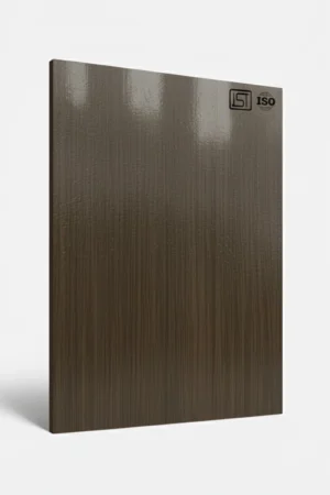 1400 SG | Heavy Hout, Espresso Oak Brown High Gloss Finish Wooden Decorative Laminate