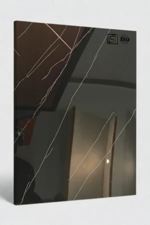 2005 | Nero Saint Laurent, Jet Black High Gloss Finish Marble Decorative Acrylic Laminate