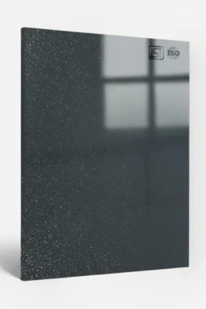 3105 | Dark Slate, Charcoal Grey High Gloss Finish Sparkle Decorative Acrylic Laminate