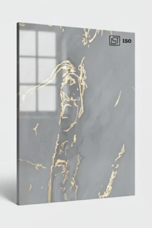 5003 | Dune Mist, Concrete Grey High Gloss Finish Calacatta Marble Decorative Acrylic Laminate