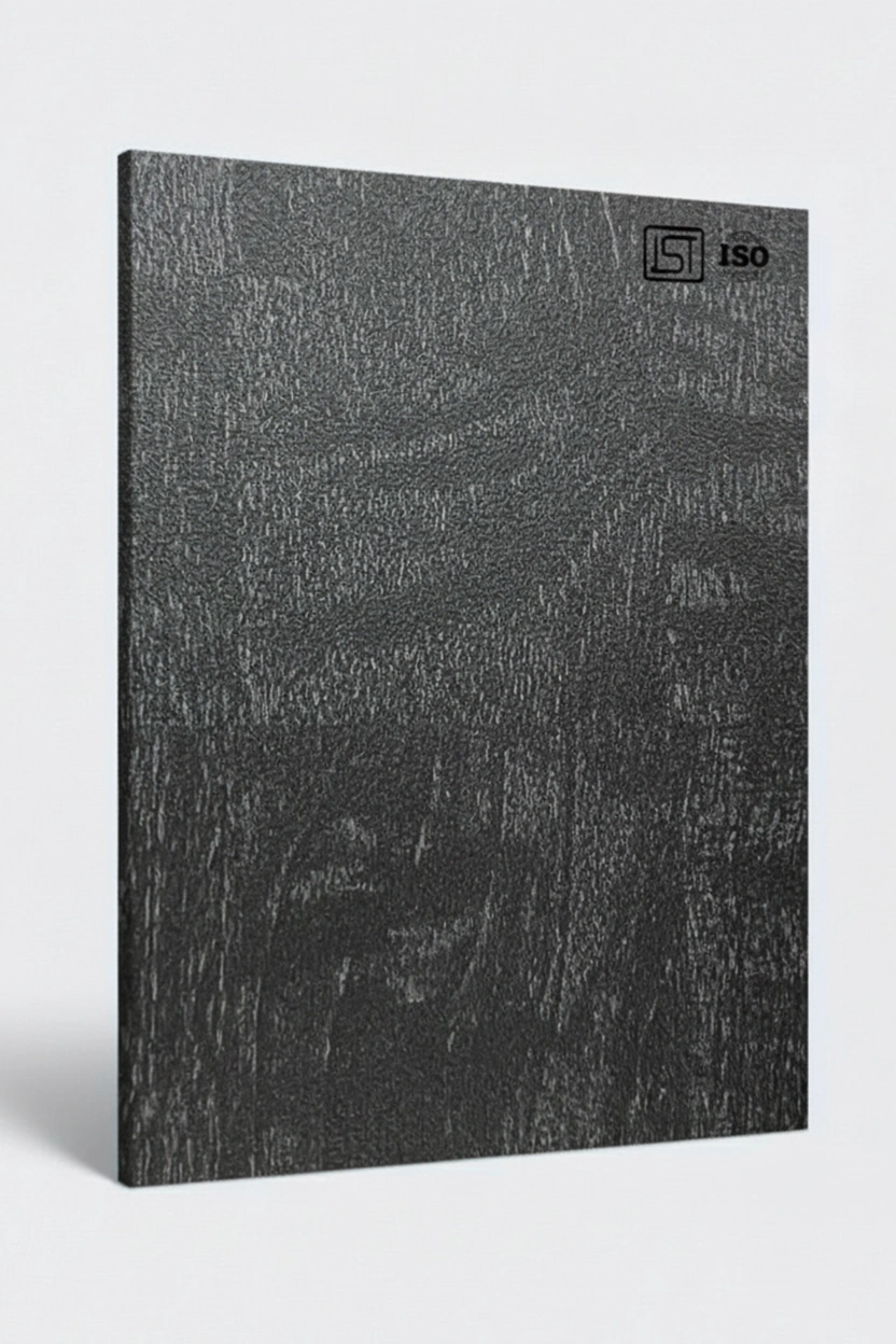 7001 SF | Dark Panther Wood, Ebony Black Suede Finish Wooden Decorative Laminate