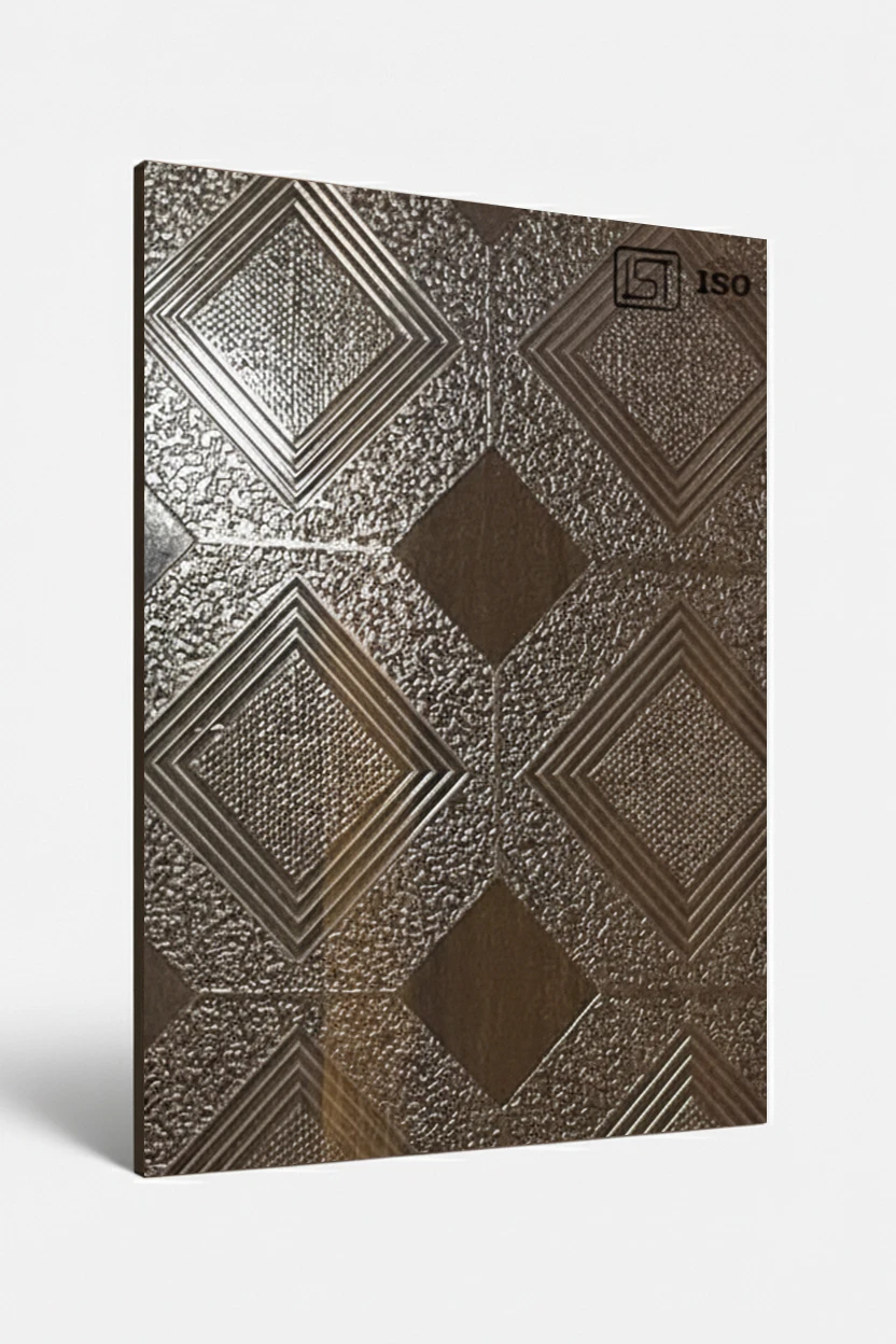 7008 ND | Brown Smoked Wood, Natural Dark Teak Silky Matte Finish Wooden Decorative Laminate