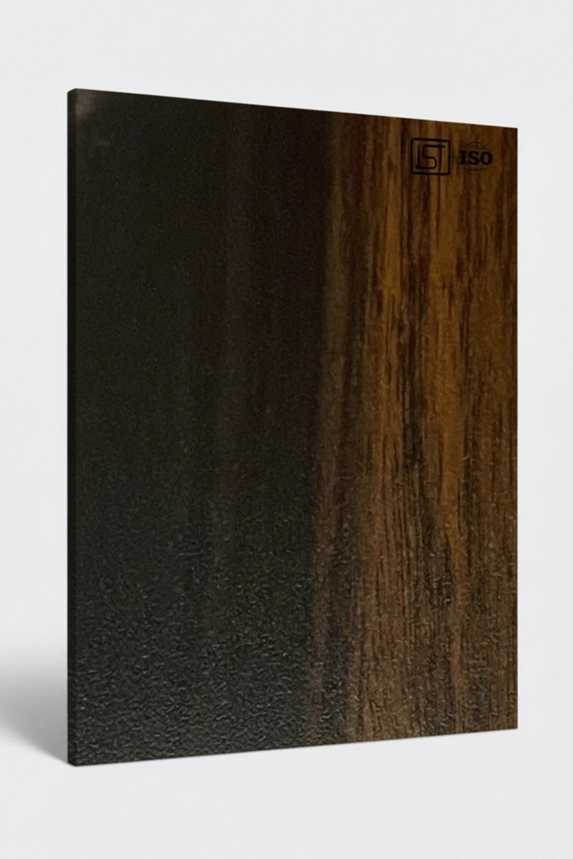 7041 SF | Dark Irish Teak, Dark Walnut Brown Suede Finish Wooden Decorative Laminate