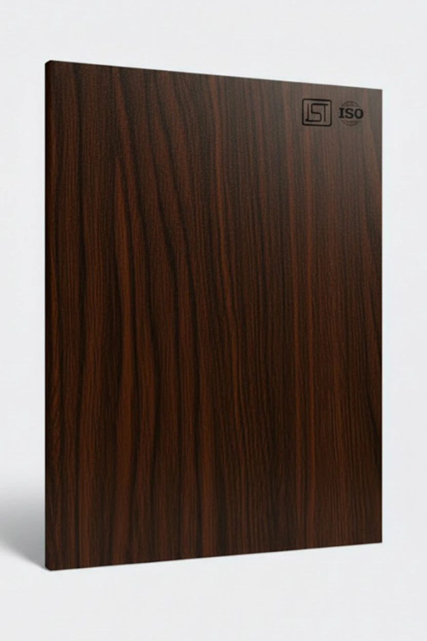 7041 SG | Dark Irish Teak, Dark Walnut Teak High Gloss Finish Wooden Decorative Laminate